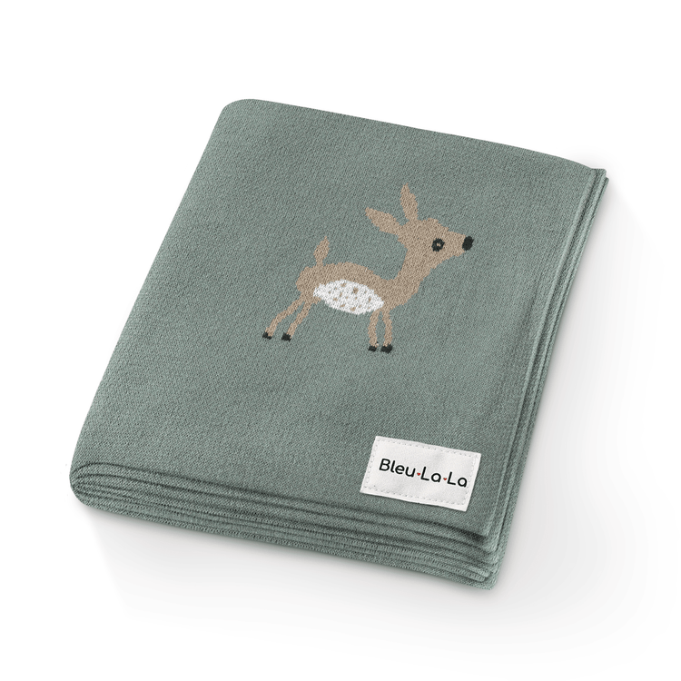 Whimsy Collection - Luxury 100% Cotton Knit Swaddle Baby Blanket - GiFTiFY