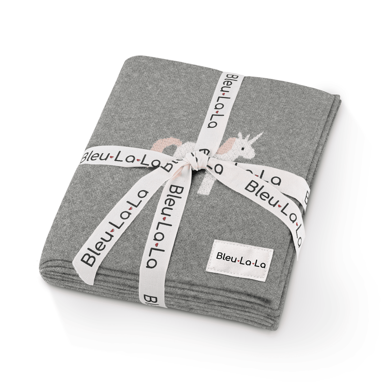 Whimsy Collection - Luxury 100% Cotton Knit Swaddle Baby Blanket - GiFTiFY