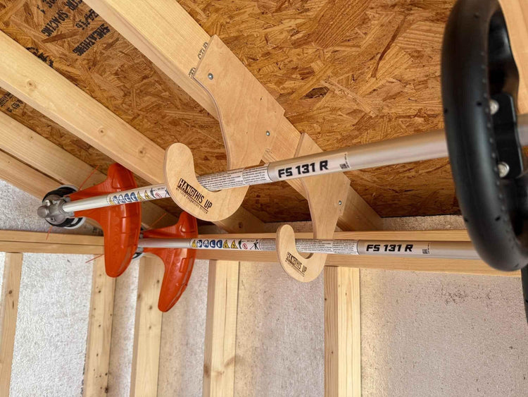 Overhead Weed Wacker Storage Hook – Ceiling Mount for Weed Eaters & Tools - GiFTiFY
