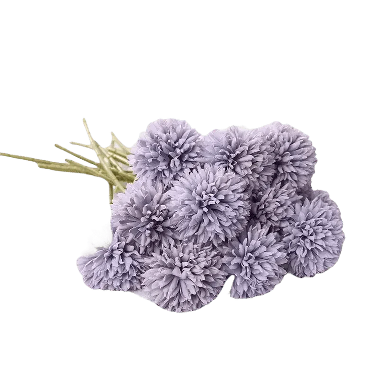 Pink and White Silk Kiku Flowers Bouquet - GiFTiFY