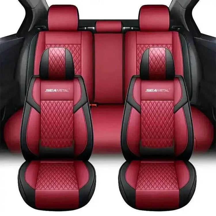 Red and Black Car Seat Cover Set - GiFTiFY