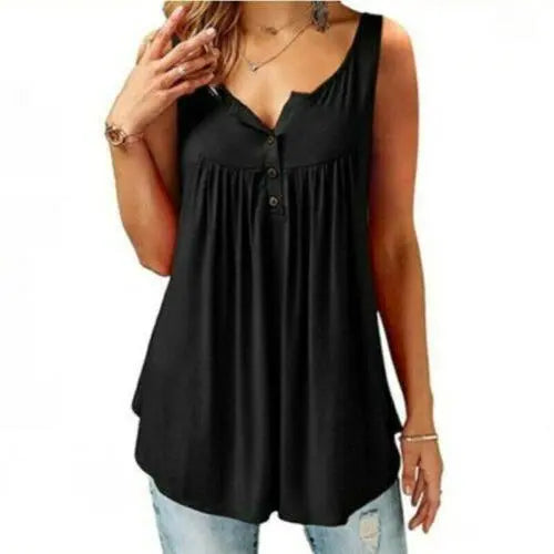 Plus Size V Neck tee Short Sleeve Summer Tee for Women - GiFTiFY