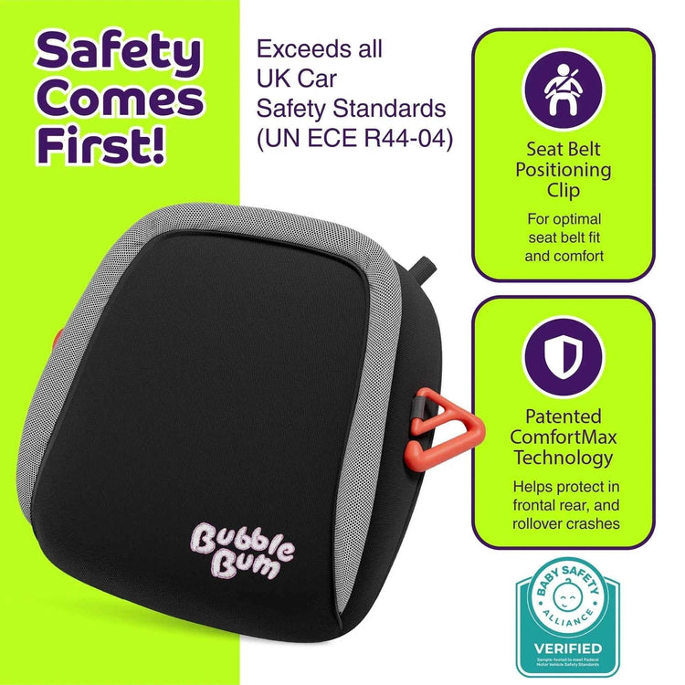 BubbleBum Inflatable Car Booster Seat - Travel Booster Seat - Black Style ✔️ - GiFTiFY