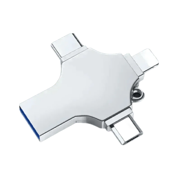Silver 4in1 USB Flash Drive for iPad Pro - GiFTiFY