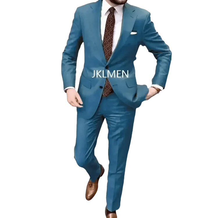 Tan Notched Lapel Men’s Suit Handsome Patterned Tie Wedding Tuxedos - GiFTiFY