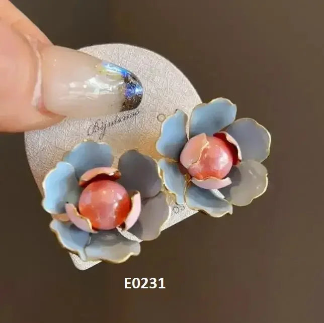 French Style Exaggerated Big Eyes Long Earrings Fashion Pearl Water Droplets Earring DSERS