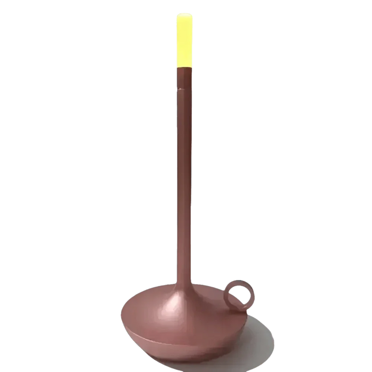 Vintage Aluminum Candle Lamp - GiFTiFY