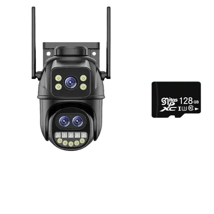 Waterproof WiFi Security Camera 3lens 12MP add 64G - GiFTiFY