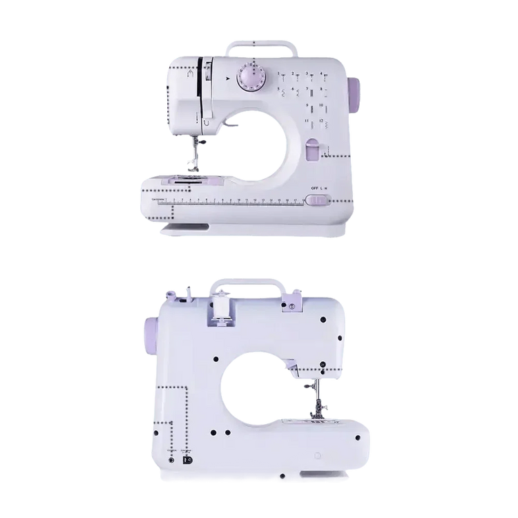 White Lavender Mini Electric Sewing Machine Portable - GiFTiFY