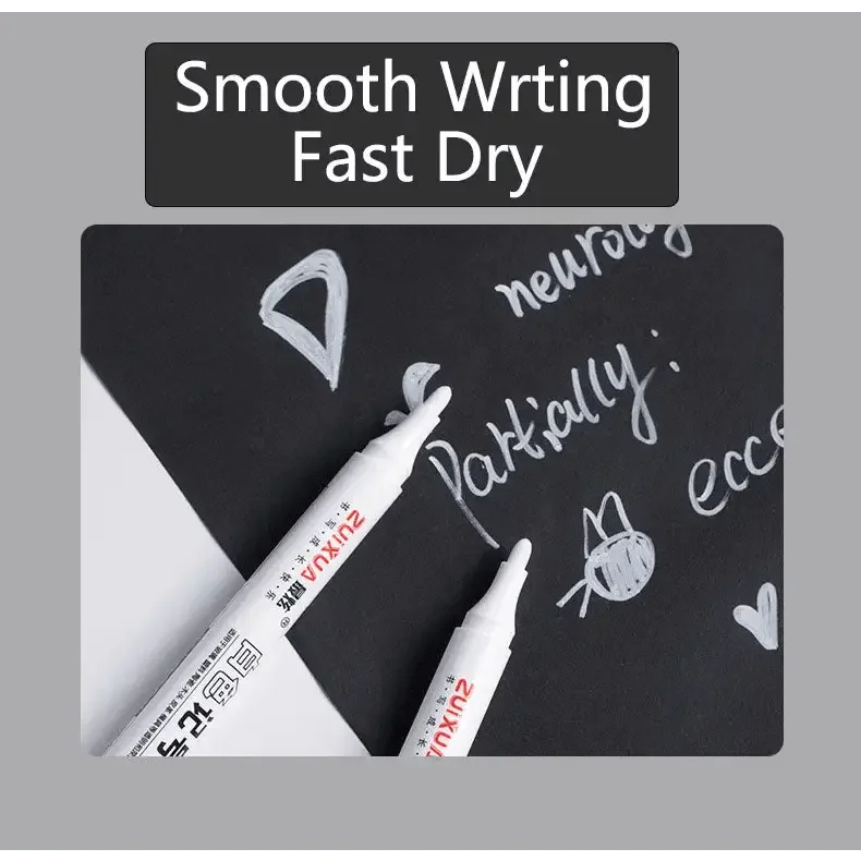 White Oily Marker Pen Set - GiFTiFY