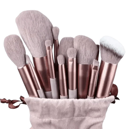 13pcs Velvet Bag Makeup Brushes Set Eye Pink Pouch lash brush for eyelash extensions Makeup Brushes 
