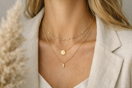 How to Style Letter Necklace Layering