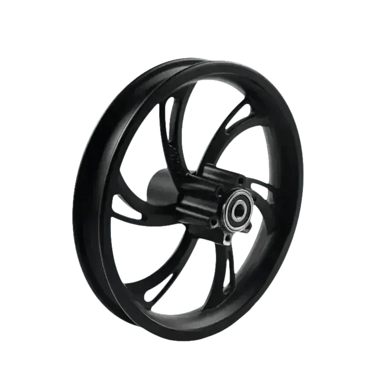Black 12-inch alloy motorcycle wheel for electric scooters