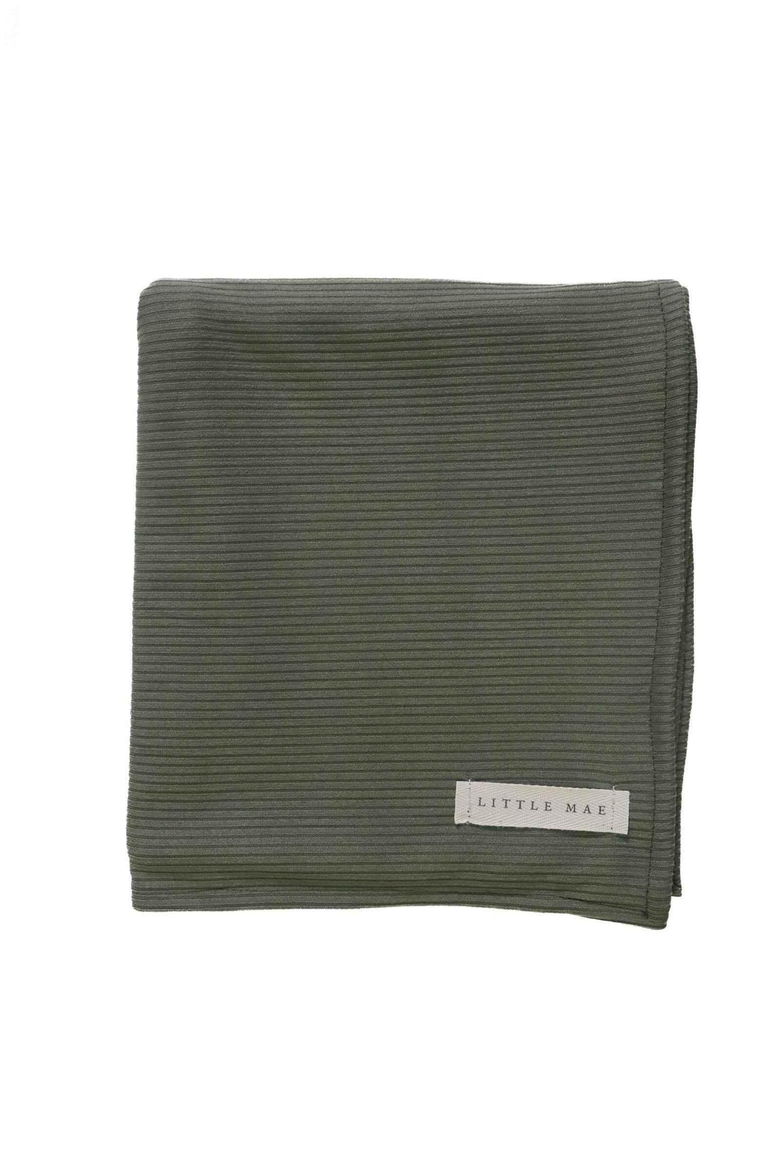 Moss Ribbed Stretch Swaddle by Little Mae & Co