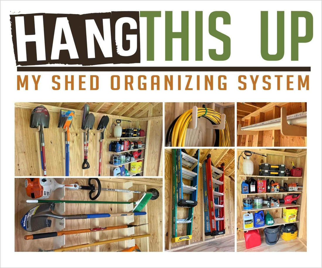 Complete Shed Organization Kit – Yard & Garden Tool Storage System Organizer for Shed Outdoor Storag