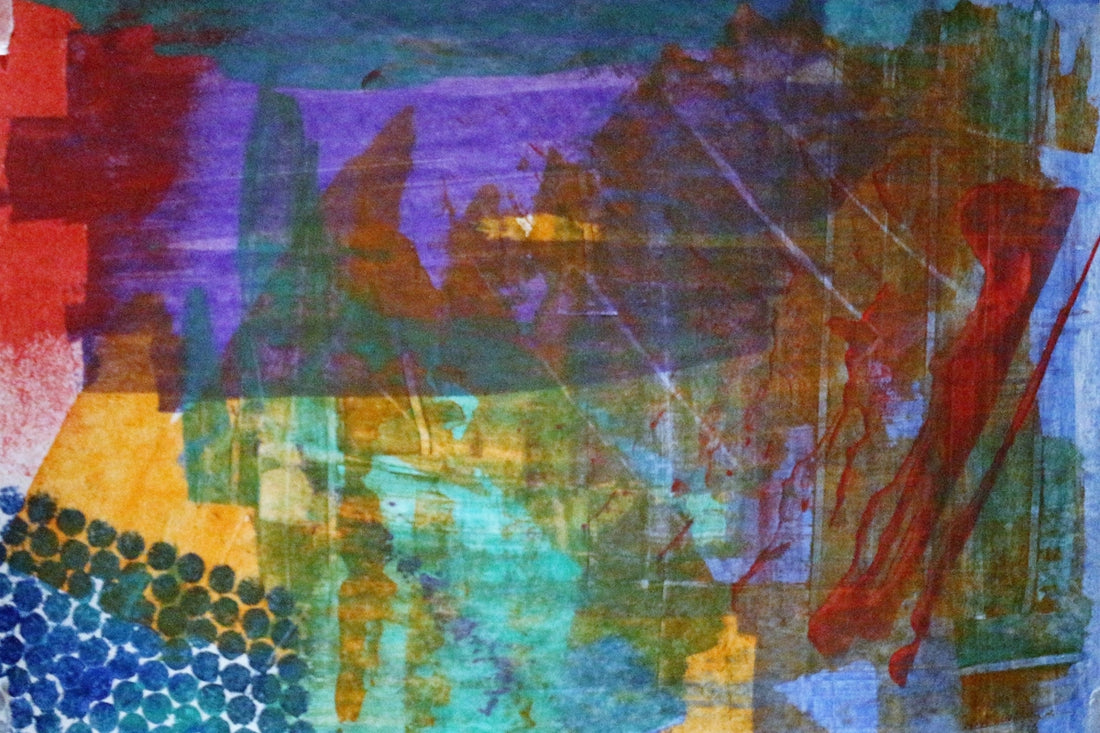 multicolored graphic art