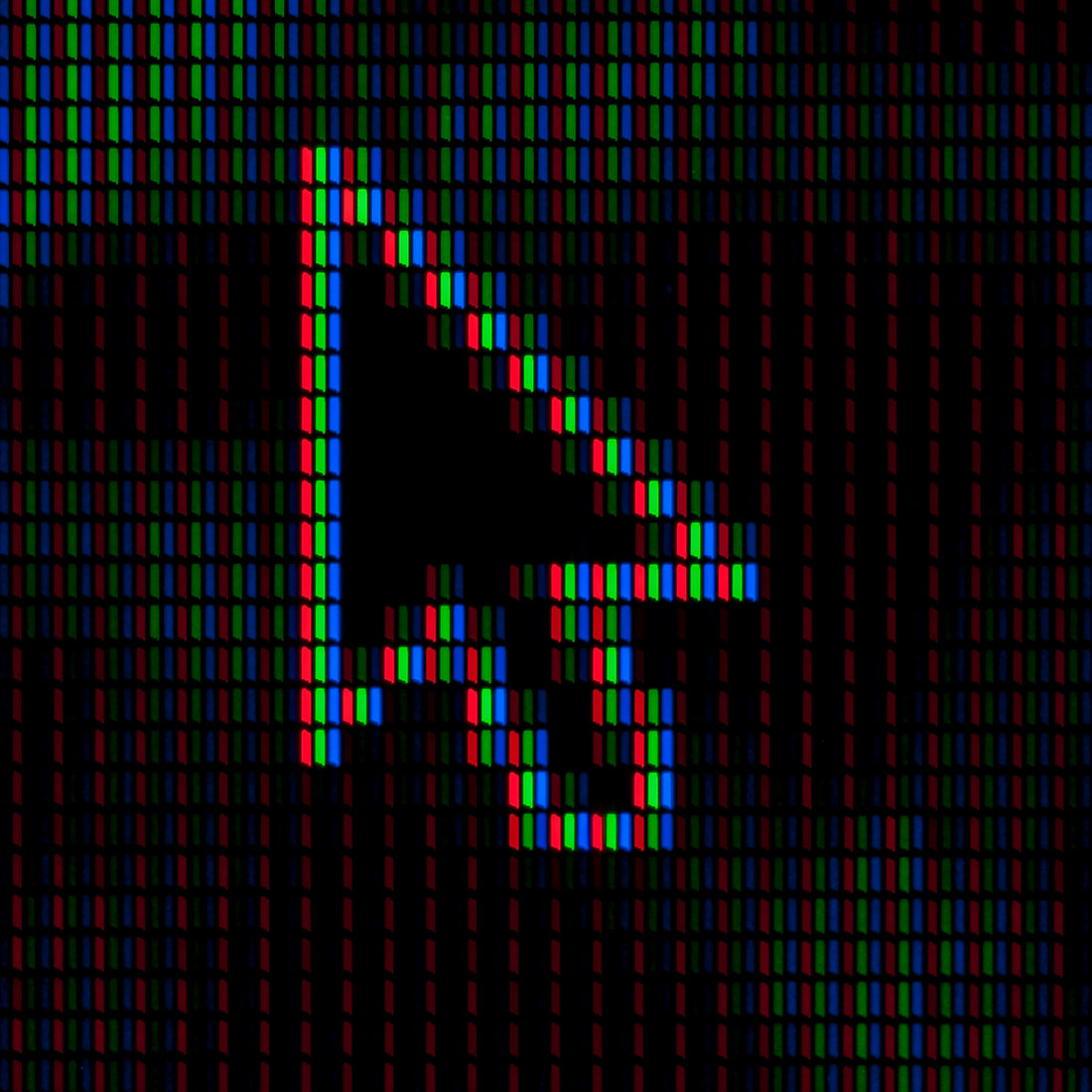 white arrow logo