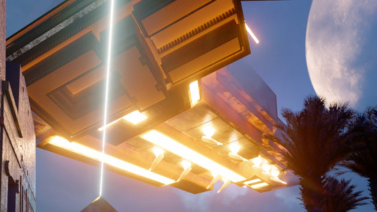 a building with a light on top