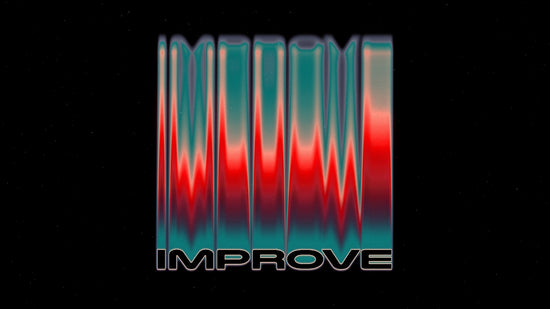 a black background with red and blue lines