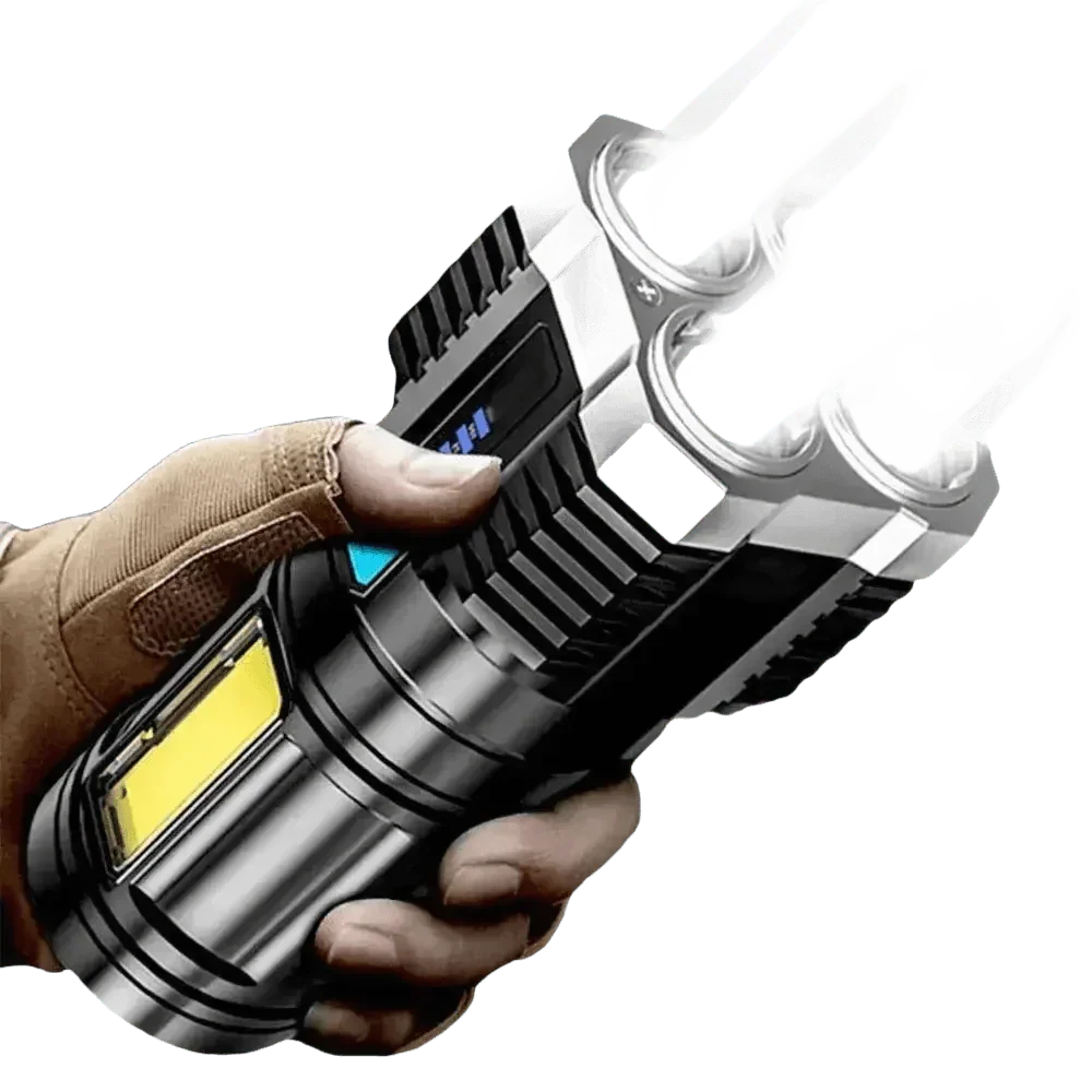 Quad light handheld LED flashlight torch