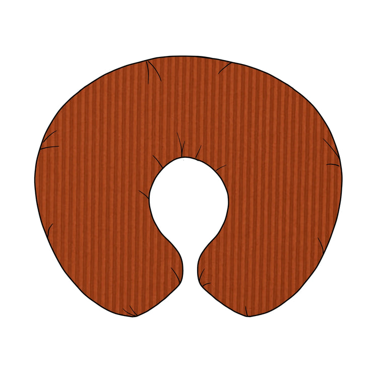 Rust Ribbed Nursing Pillow Cover - GiFTiFY