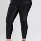 Judy Blue Plus Size HW Faux Leather Skinny Pants - GiFTiFY