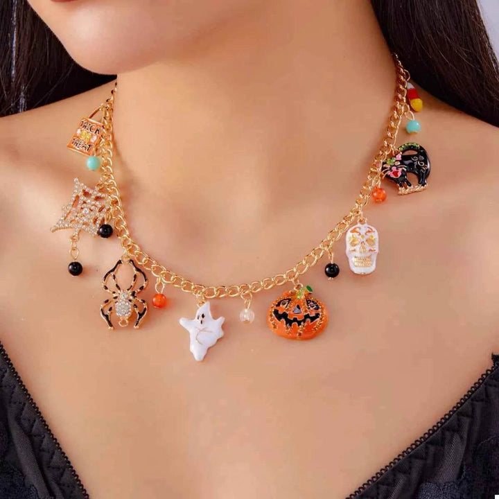 Halloween Charm Necklace with Festive Pendant Collection - GiFTiFY