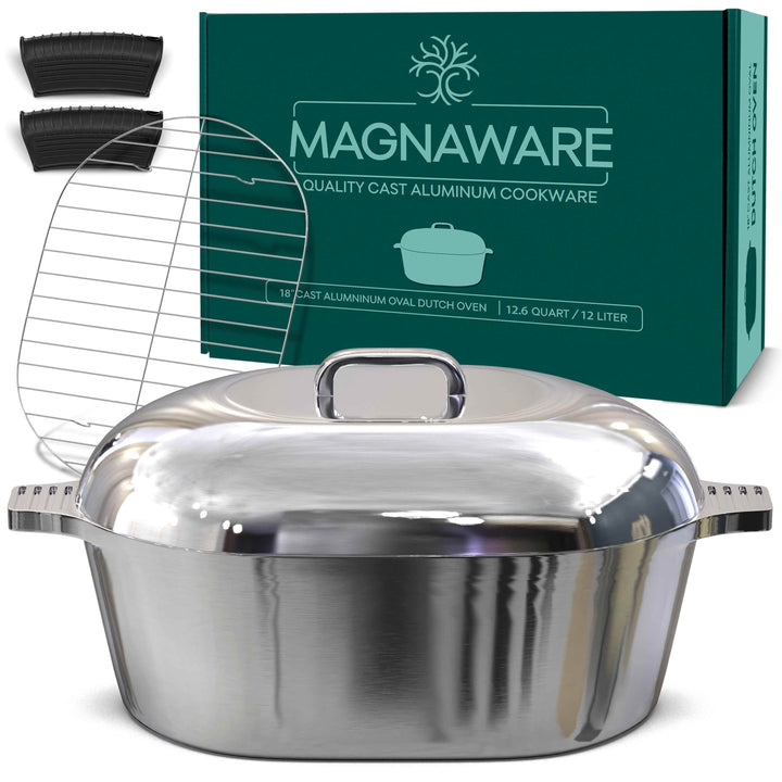 Oval Dutch Oven with Lid - 12.6 Quart (18 Inch) - GiFTiFY