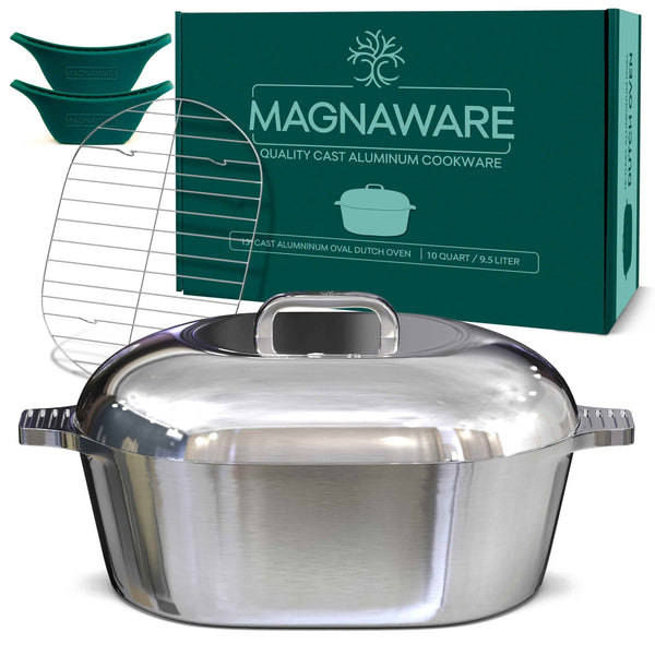 Oval Dutch Oven with Lid - 10 Quart (15 Inch) - GiFTiFY