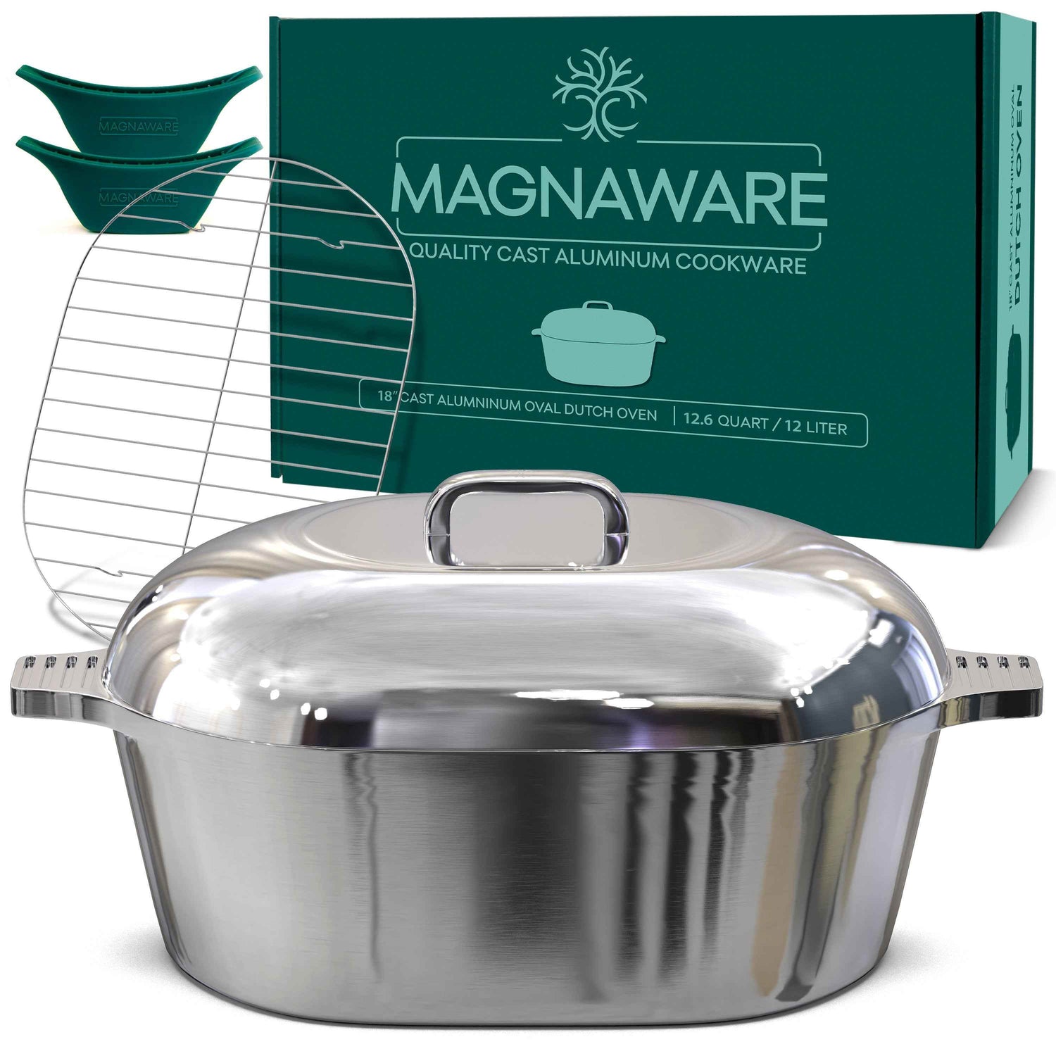 Oval Dutch Oven with Lid - 12.6 Quart (18 Inch) - GiFTiFY