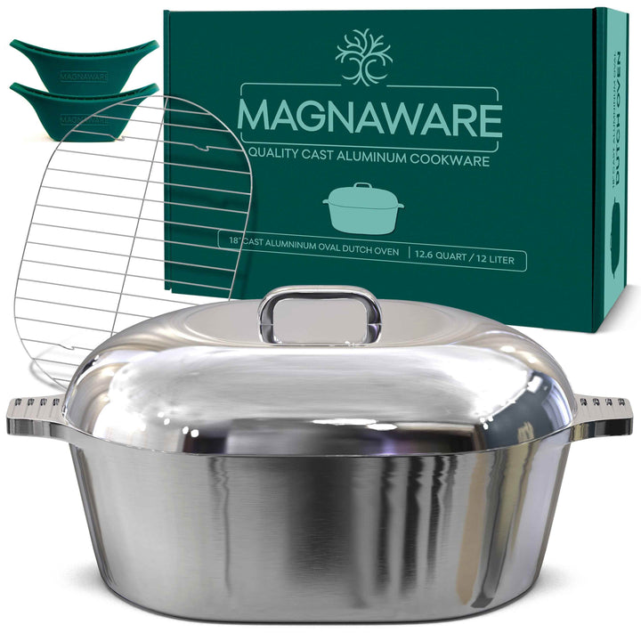 Oval Dutch Oven with Lid - 12.6 Quart (18 Inch) - GiFTiFY