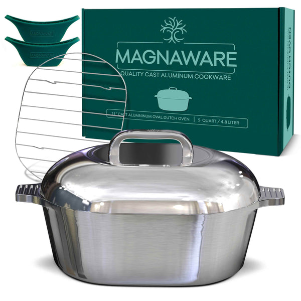 Oval Dutch Oven with Lid - 5 Quart (11 Inch) - GiFTiFY