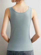 Plus Size Ribbed Scoop Neck Tank Top - GiFTiFY