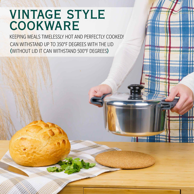 3 Quarts Round Dutch Oven with Lid Home & Garden by MAGNAWARE