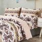 DaDa Bedding Majestic Oriental Kilim Duvet Cover - w/ Pillow Cases Royal Persian Traditional Design Intricate Ornate Ornament Print