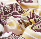 DaDa Bedding Majestic Oriental Kilim Duvet Cover - w/ Pillow Cases Royal Persian Traditional Design Intricate Ornate Ornament Print - GiFTiFY