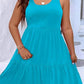 Plus Size Tiered Scoop Neck Tank Dress - GiFTiFY