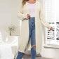 Plus Size Open Front Long Sleeve Cardigan - GiFTiFY