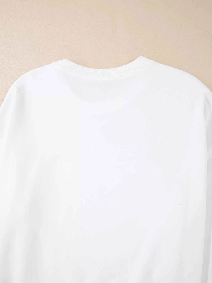 Halloween Pumpkin Patched Pattern Long Sleeve Sweatshirt - GiFTiFY
