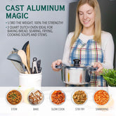 3 Quarts Round Dutch Oven with Lid - GiFTiFY