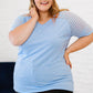 Plus Size V-Neck Raglan Sleeve Tee - GiFTiFY