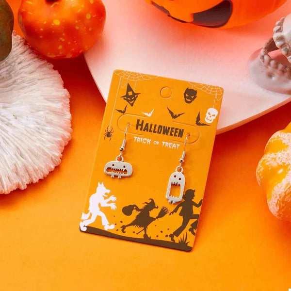 Halloween Asymmetrical Drop Earrings - GiFTiFY