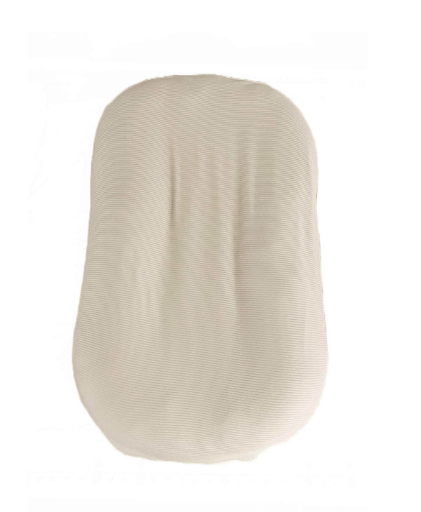 Oat Ribbed Baby Lounger Cover - GiFTiFY