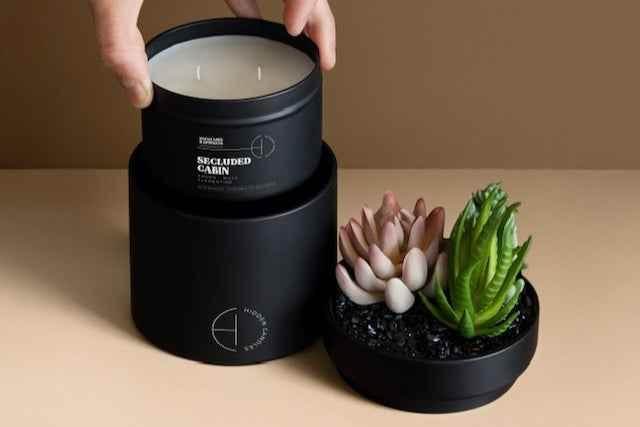 Secluded Cabin Candle Refill Candle Tin by Hidden Candles
