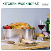 Oval Dutch Oven with Lid - 10 Quart (15 Inch) - GiFTiFY