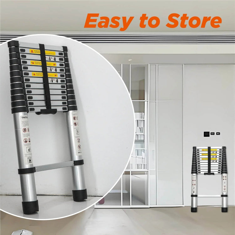 Aluminum Telescoping Ladder For Outdoor Work - GiFTiFY