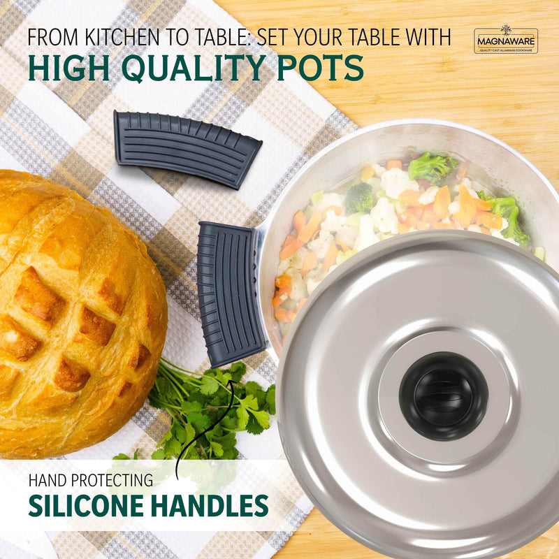 3 Quarts Round Dutch Oven with Lid Home & Garden by MAGNAWARE