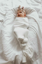 Dove Ribbed Stretch Swaddle - GiFTiFY