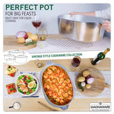 Oval Dutch Oven with Lid - 12.6 Quart (18 Inch) - GiFTiFY