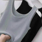 Plus Size Ribbed Knit Scoop Neck Tank Top - GiFTiFY
